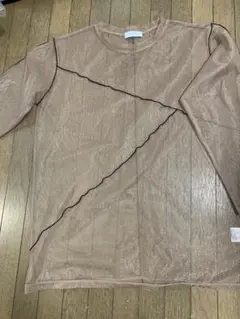 PAGEBOYメッシュ長袖Tシャツ ベージュ PB360160CF