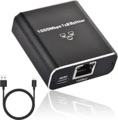 LAN 分配器 RJ45 イーサネットアダプタ スイッチングハブ