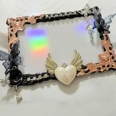 【ハンドメイド】推し活 トレカケース・硬質ケース ホイップデコ 黒色