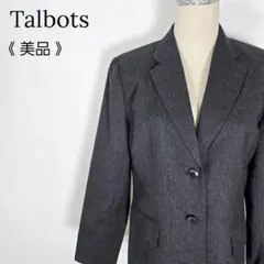美品 Talbots テーラードジャケット ウール USA製 6 グレー