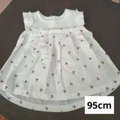 ベビー　pefect joy サクランボ柄　ワンピース　95cm