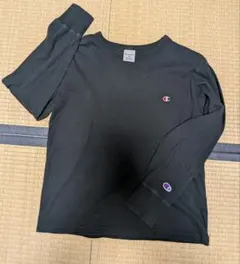 Champion ブラック 長袖カットソー 160
