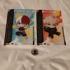 値下げ　僕のヒーローアカデミア マルチシート 缶バッジ くら寿司 　3点セット