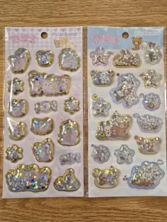 キラッとぷくぷくエアーシール　リラックマ　ぷくぷくシール　2枚セット