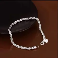 新品 silver925 ロープ ハワイアンジュエリー ブレスレット