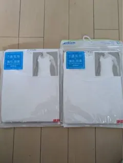 ユニクロ　エアリズム デオドラントメッシュタンクトップ　白　L2枚