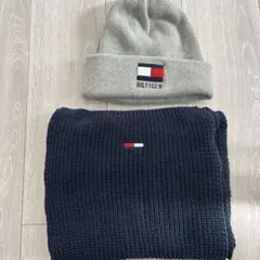 TOMMY HILFIGER ニット帽とマフラーセット