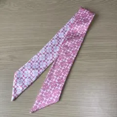 【COACH】コーチ　ピンク　細長スカーフ