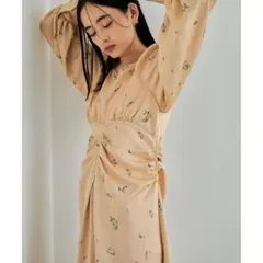 新品タグ付き【VIS】ビス　花柄　ロングワンピース