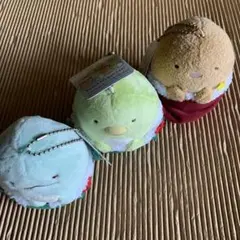 【セミコンプ】すみっコぐらし クリスマスボールチェーン付きぬいぐるみ