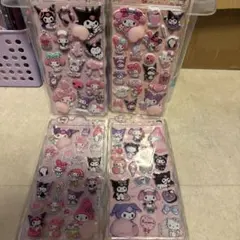 ハローキティ・マイメロディ 桃シールセット 4シート