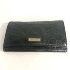 GUCCI グッチ グッチシマ 長財布 ブラック レディース ブランド