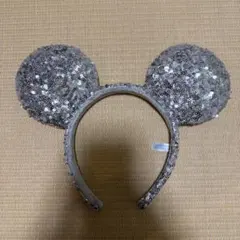 ミッキーマウス耳カチューシャ シルバー