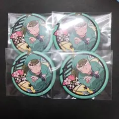 忍たま乱太郎 和紙缶バッチ 中在家長次　4セット