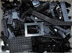 ブラック　LEGO　レゴ　ブロックセット　パーツ　まとめ　大量　黒