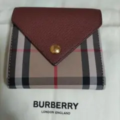 BURBERRY チェック柄 三つ折り財布