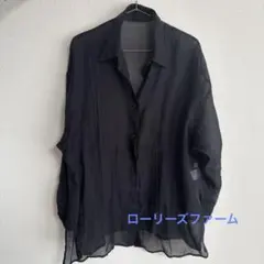ローリーズファーム シアーシャツ ブラック FREE sizeのサムネイル