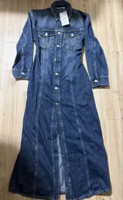 ZARA デニムワンピース ロングワンピース