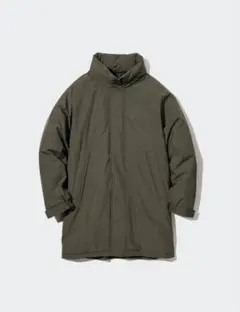 ユニクロ　防風パデッドコートM オリーブ