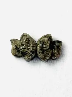 ユーパーライト 天然石 リボン型ビーズ 貫通穴 アクセサリーパーツ チャーム