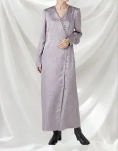 フレイアイディー　FRAY I.D 薄紫 ボタン付きワンピース size 0