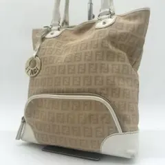 極美品】フェンディFENDIズッキーノ柄 大きめ肩掛けトートバッグ正規品