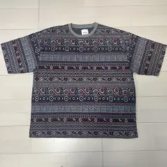 SNACK NGL ジャガード Tシャツ グレー Lサイズ