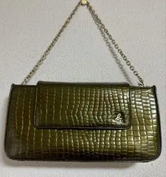 agnes b. VOYAGE 2wayアクセサリーポーチ オリーブグリーン