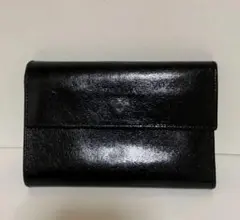 PRADA プラダ エナメル　三つ折り財布 ブラック　レディースのサムネイル