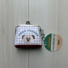 mojojojo PVCがま口ポーチ 茶くま