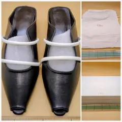 オルドットOlu.パンプス ブラック サイズ39 約24.5～25cm 収納袋付