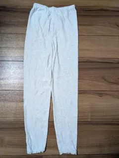 裾レース付きレギンス 2本セット
