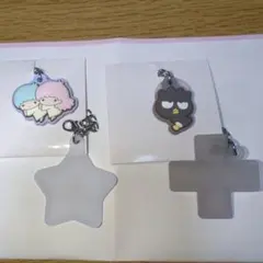 サンリオキャラクターズ　ダブルチャーム（リトルツインスターズ・バッドばつ丸）
