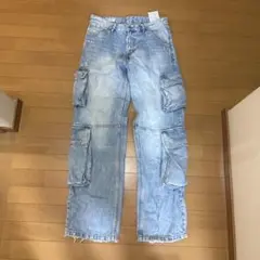 ZARA ライトブルー カーゴデニム 31