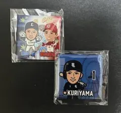埼玉西武ライオンズ 栗山巧 中村剛也 シークレットスクエア缶バッジ 2
