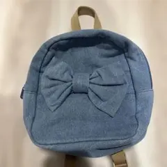 H&M キッズ デニム調 リボン リュックのサムネイル