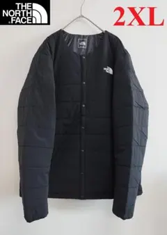 ノースフェイス ダウンジャケット 軽量 キルティング ブラック2XL K643D