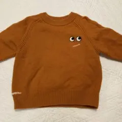 ユニクロ　ANYA HINDMARCH オレンジニットセーター 100㎝