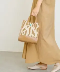 イアパピヨネ ショルダーバッグ　麻　バッグ　リネン　ハンドバッグ　ラフィア　小物