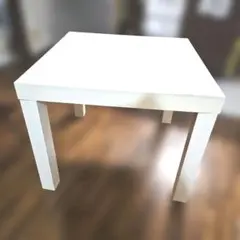 IKEA LACK サイドテーブル ホワイト/イス/桶