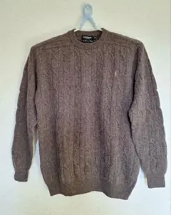 Yves Saint Laurent ケーブル編みセーター L ブラウン