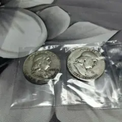 Franklin Half Dollar 1953年 1958年 2枚セット Franklin Half Dollar 1953年 1958年 2枚セット - メルカリ
