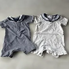 NEXT セーラー襟ロンパース2点セット