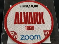 ALVARK TOKYO zoom ワッペン 10・8 会場限定 白 丸型