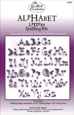 クイルドクリエーションズ クイリングキット：アルファベット
