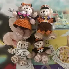 ダッフィー シェリーメイ ぬいぐるみバッジ キーチェーン