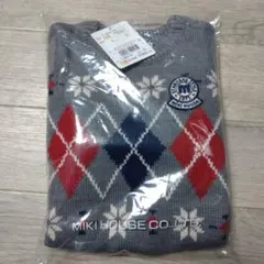 MIKIHOUSE ダイヤモンド柄セーター 110