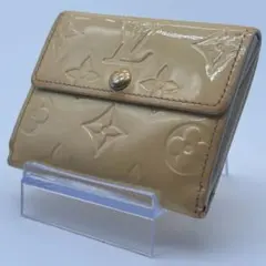LOUIS VUITTON ヴェルニ 二つ折り財布 ベージュ ラドロー - メルカリ