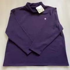 (新品未使用)ベルーナ濃いめの紫　ハイネック 裏起毛　4L
