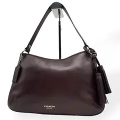 極美品　COACH　コーチ ショルダーバッグ ブラウン レザー 26601